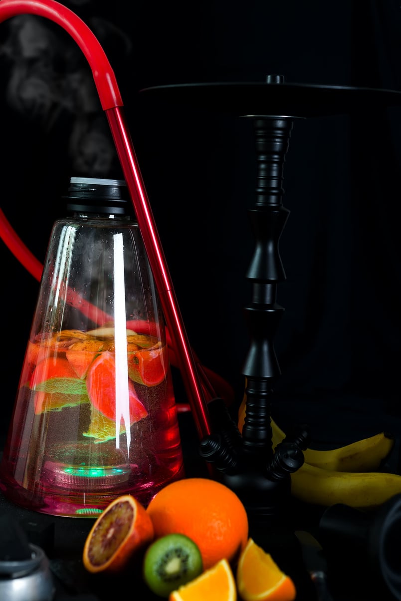 aromatic hookah with fruits